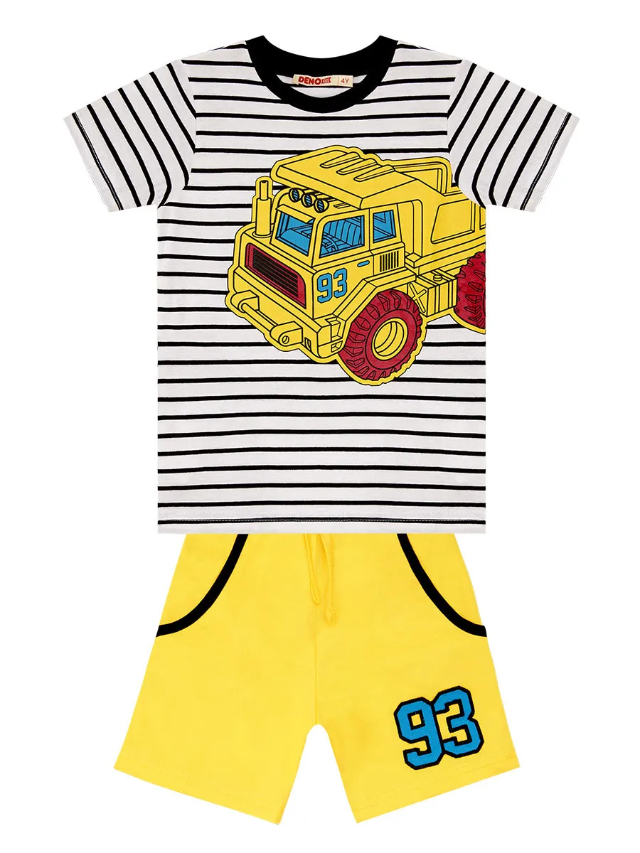 93 truck erkek çocuk t-shirt şort takim
