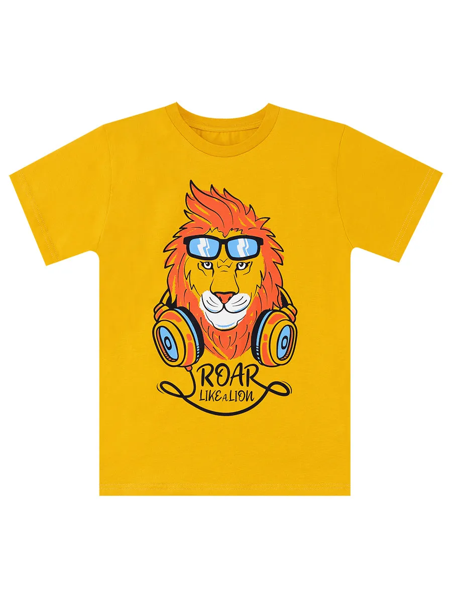 arslan erkek çocuk t-shirt kapri şort takim