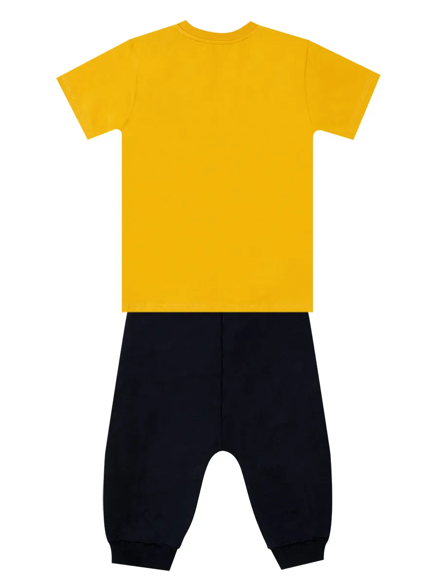 arslan erkek çocuk t-shirt kapri şort takim