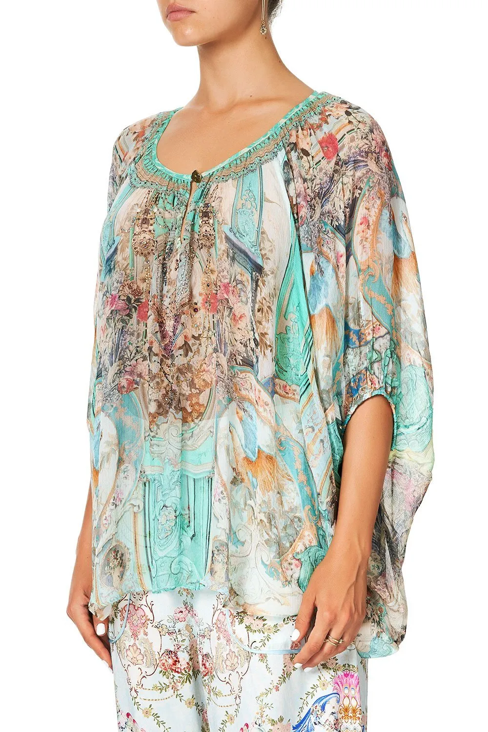 BLOUSE WITH KEYHOLE FRONT I DREAM OF MARIE