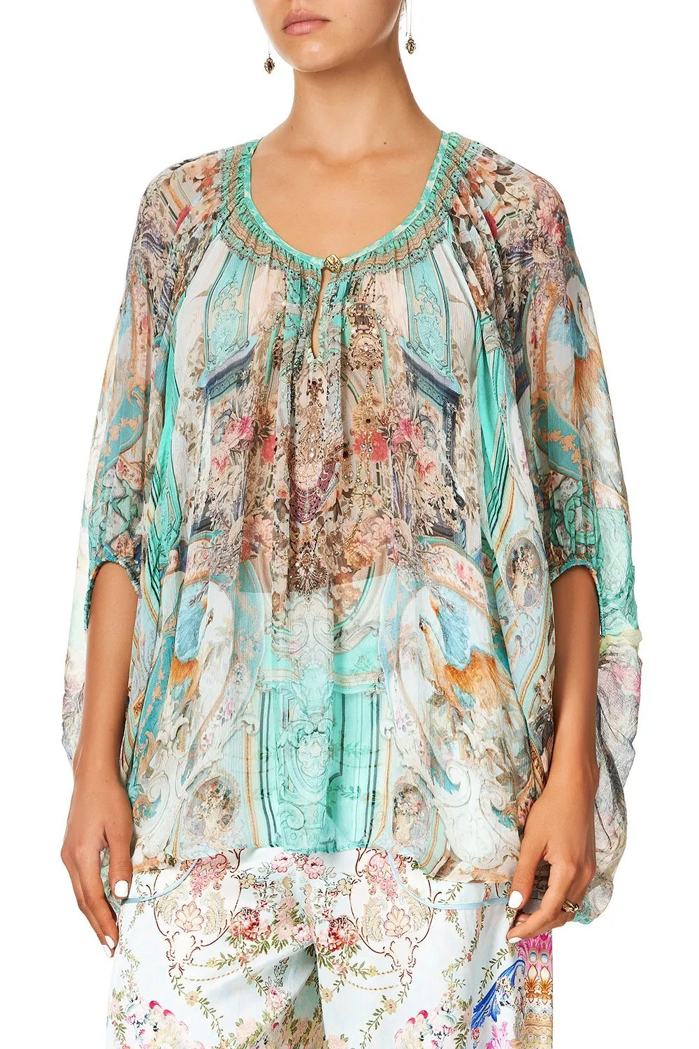 BLOUSE WITH KEYHOLE FRONT I DREAM OF MARIE