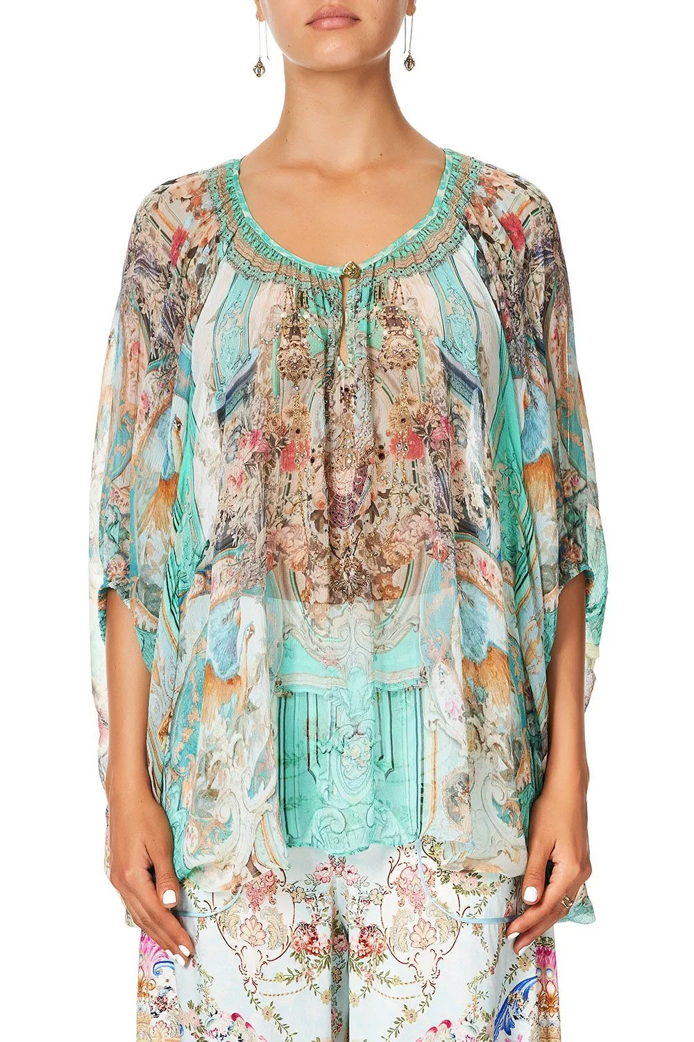 BLOUSE WITH KEYHOLE FRONT I DREAM OF MARIE