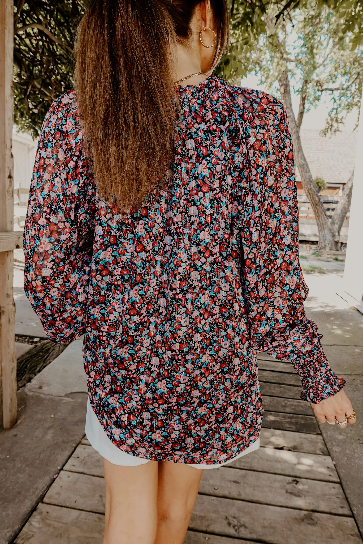 Buddylove Haddie Long Sleeve Blouse - Passion Punch