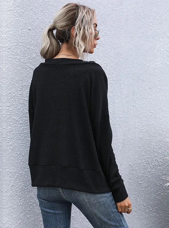 Cardigan Long Sleeve V-neck Sweater Jacket