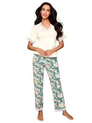 Cotton long pajama set 77128