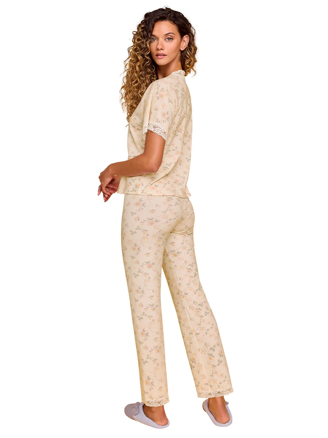Cotton long pajama set 77128