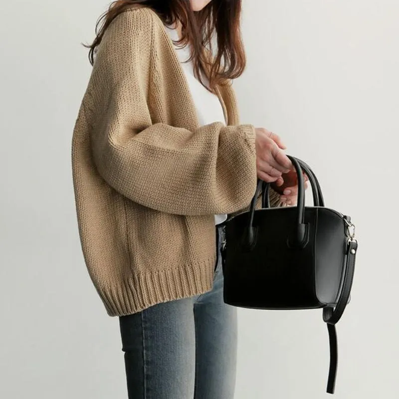 Cozy Comfort: Copper Blend Cardigan Sweater
