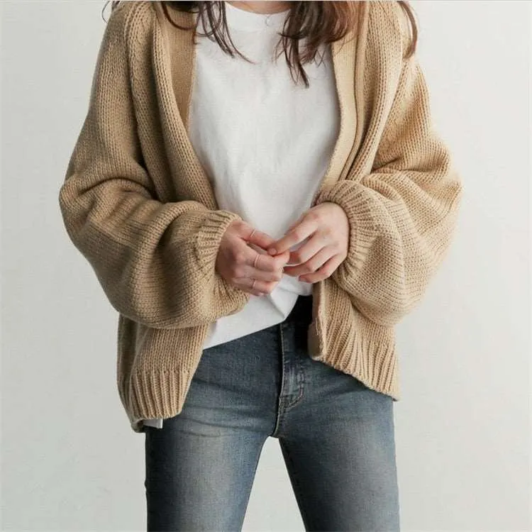 Cozy Comfort: Copper Blend Cardigan Sweater