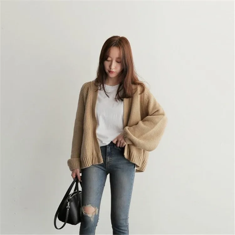 Cozy Comfort: Copper Blend Cardigan Sweater