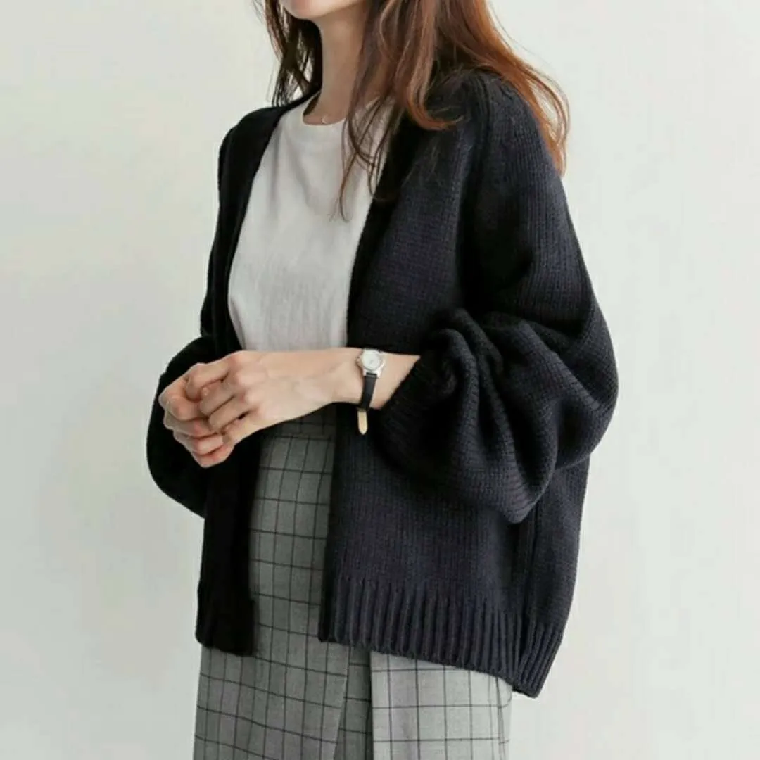 Cozy Comfort: Copper Blend Cardigan Sweater
