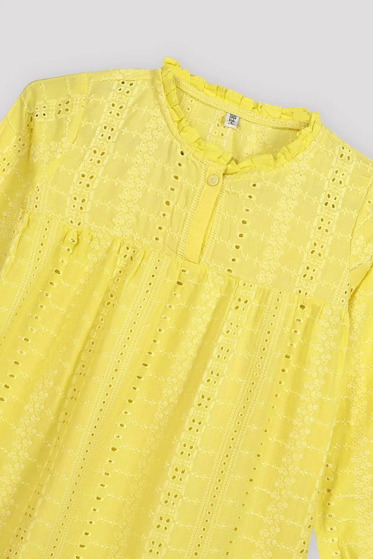 Dress For Girl - Yellow