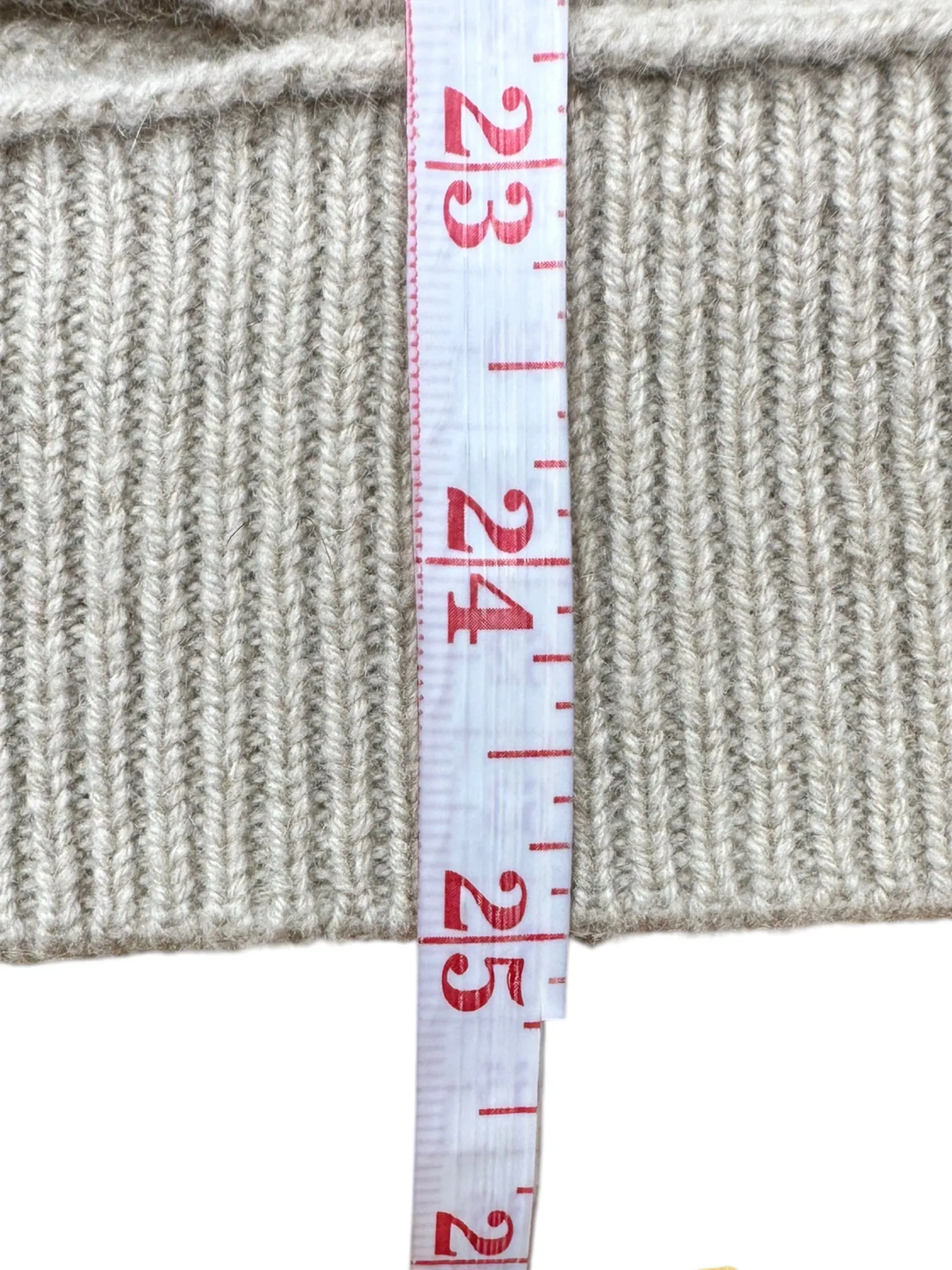 EILEEN FISHER Beige Italian Yarn Wool Cashmere Blend Sweater Size S