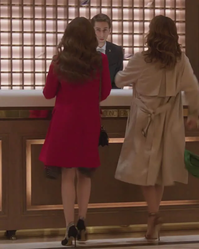 Emily In Paris Hot Pink Coat
