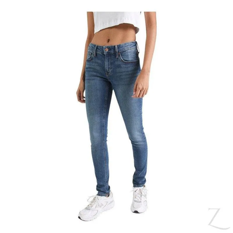 Ladies Super Strong Stretchy Skinny Denim Jeans | Plain | "Roo"