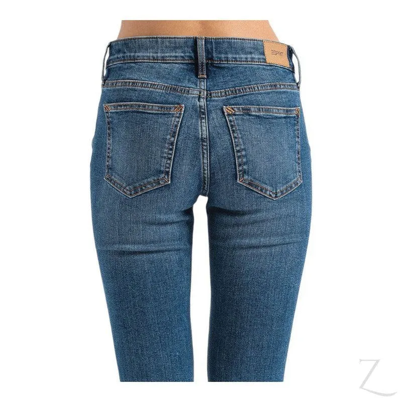 Ladies Super Strong Stretchy Skinny Denim Jeans | Plain | "Roo"