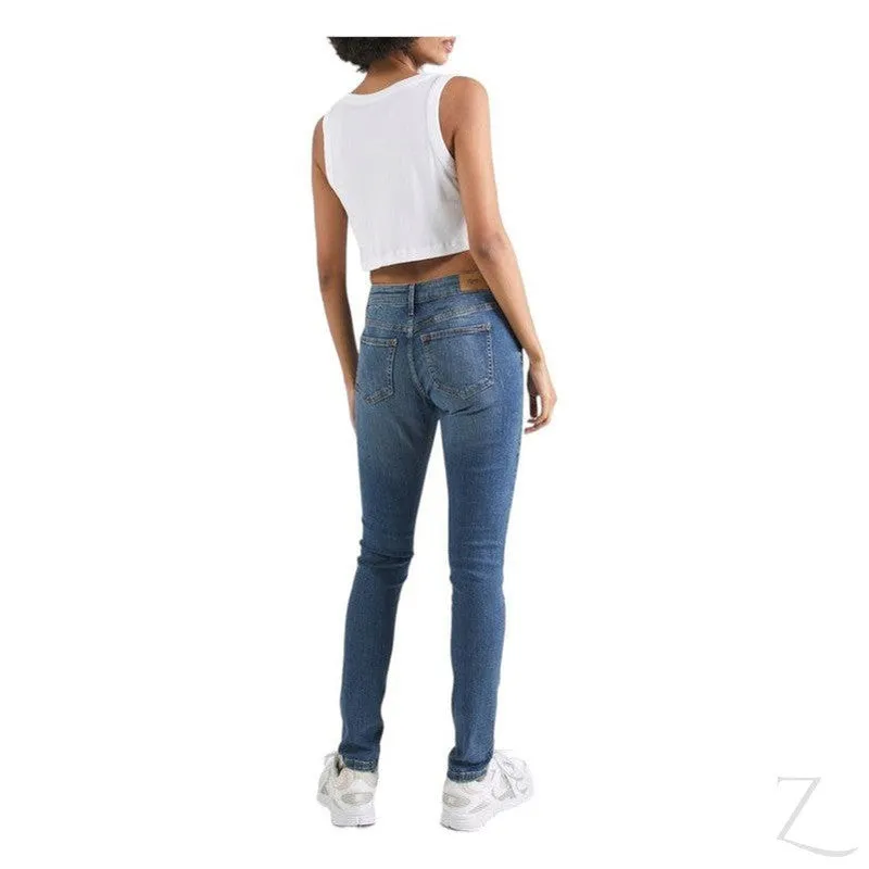 Ladies Super Strong Stretchy Skinny Denim Jeans | Plain | "Roo"