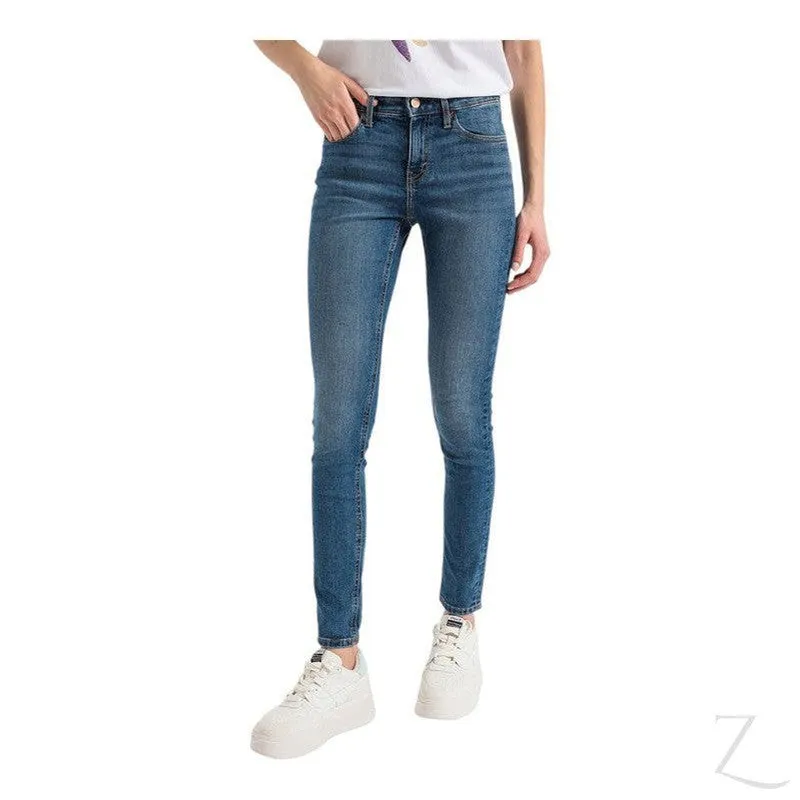 Ladies Super Strong Stretchy Skinny Denim Jeans | Plain | "Roo"