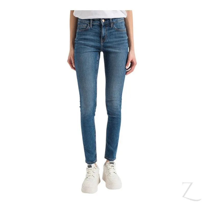Ladies Super Strong Stretchy Skinny Denim Jeans | Plain | "Roo"