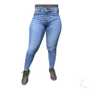 Ladies Super Strong Stretchy Skinny Denim Jeans | Plain | "Roo"