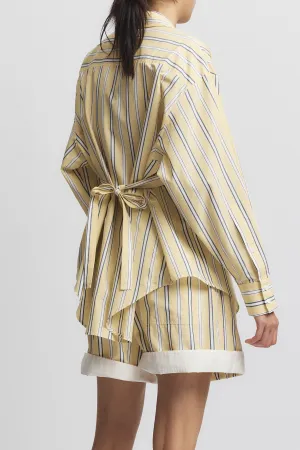 Lara Blouse, Canary Stripe