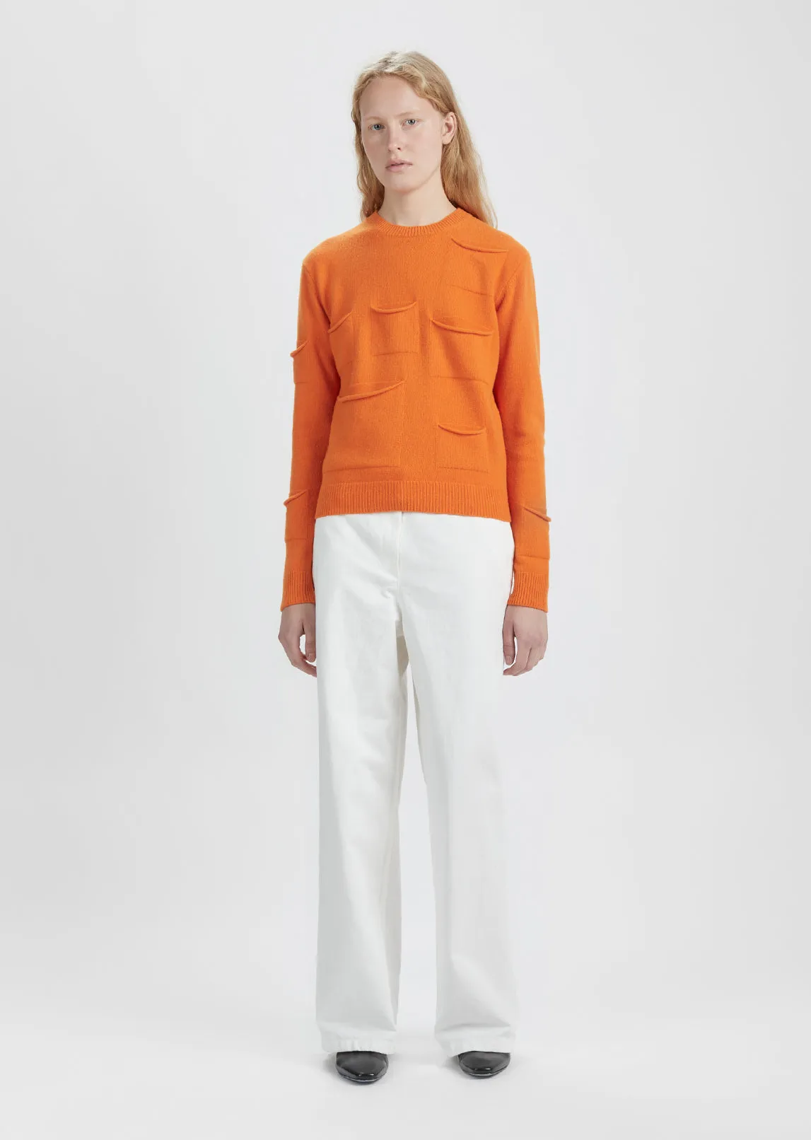 Multi Pocket Crewneck Sweater