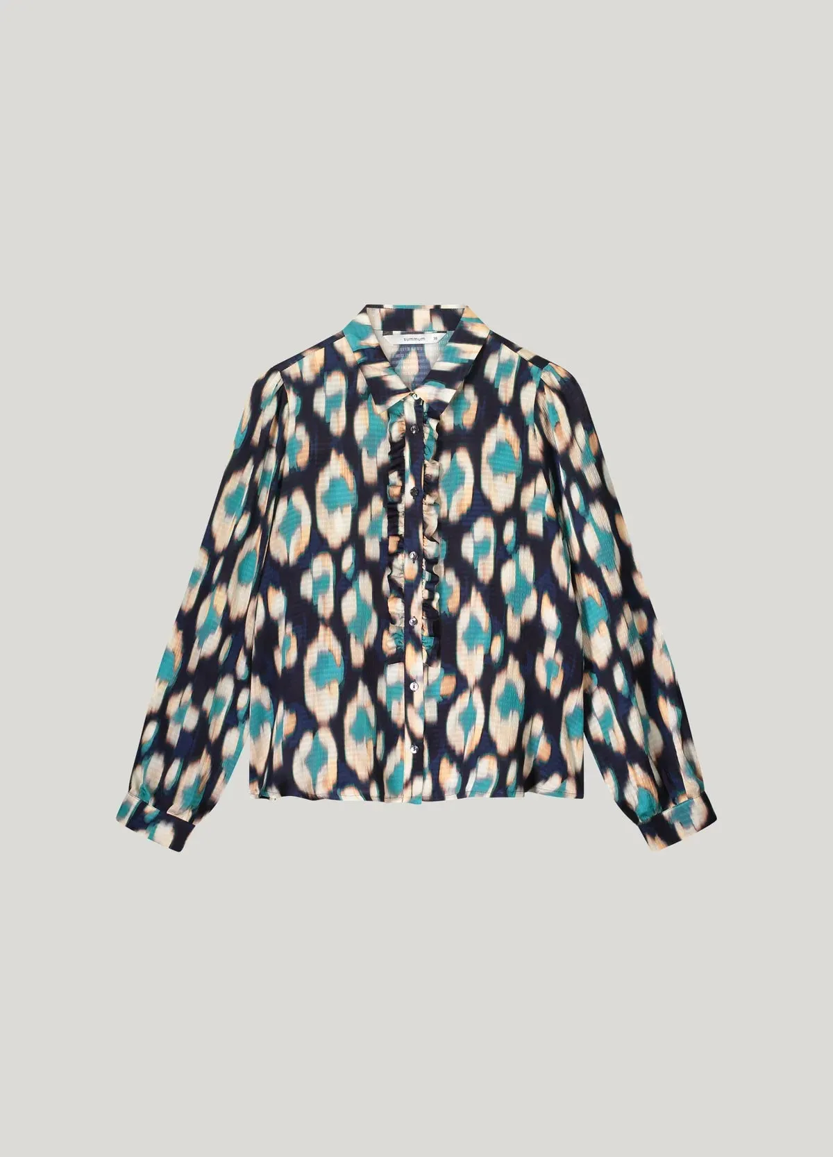 Painted Ikat Blouse - Midnight Blue