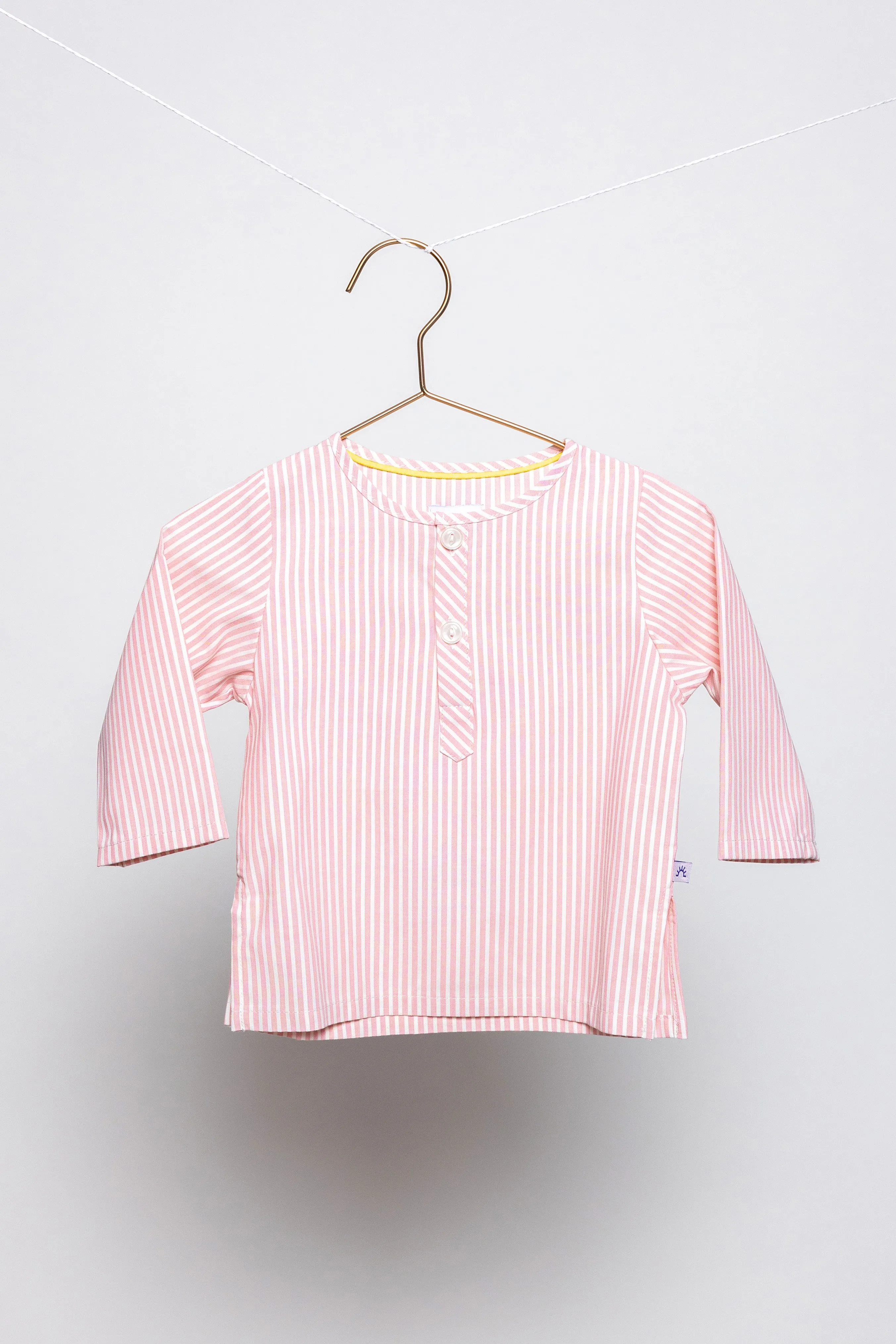 Pink Pinstripes Pajama Set