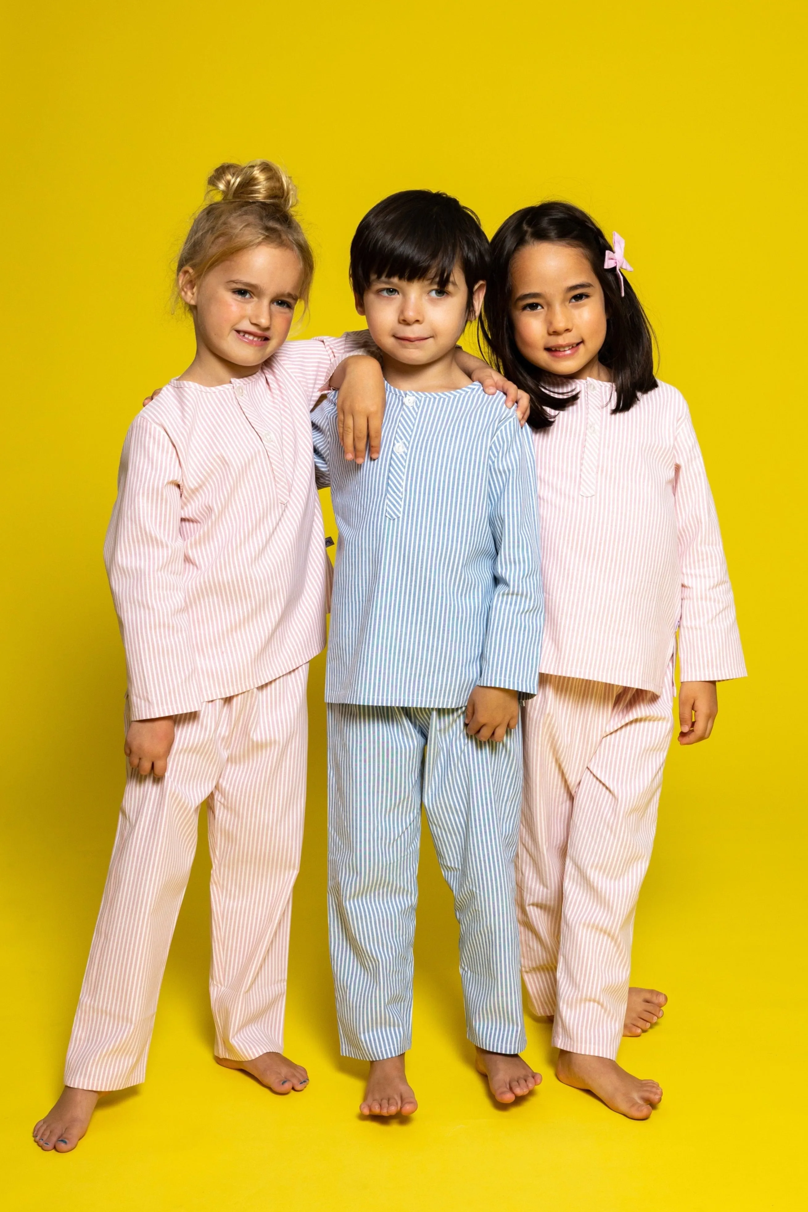 Pink Pinstripes Pajama Set