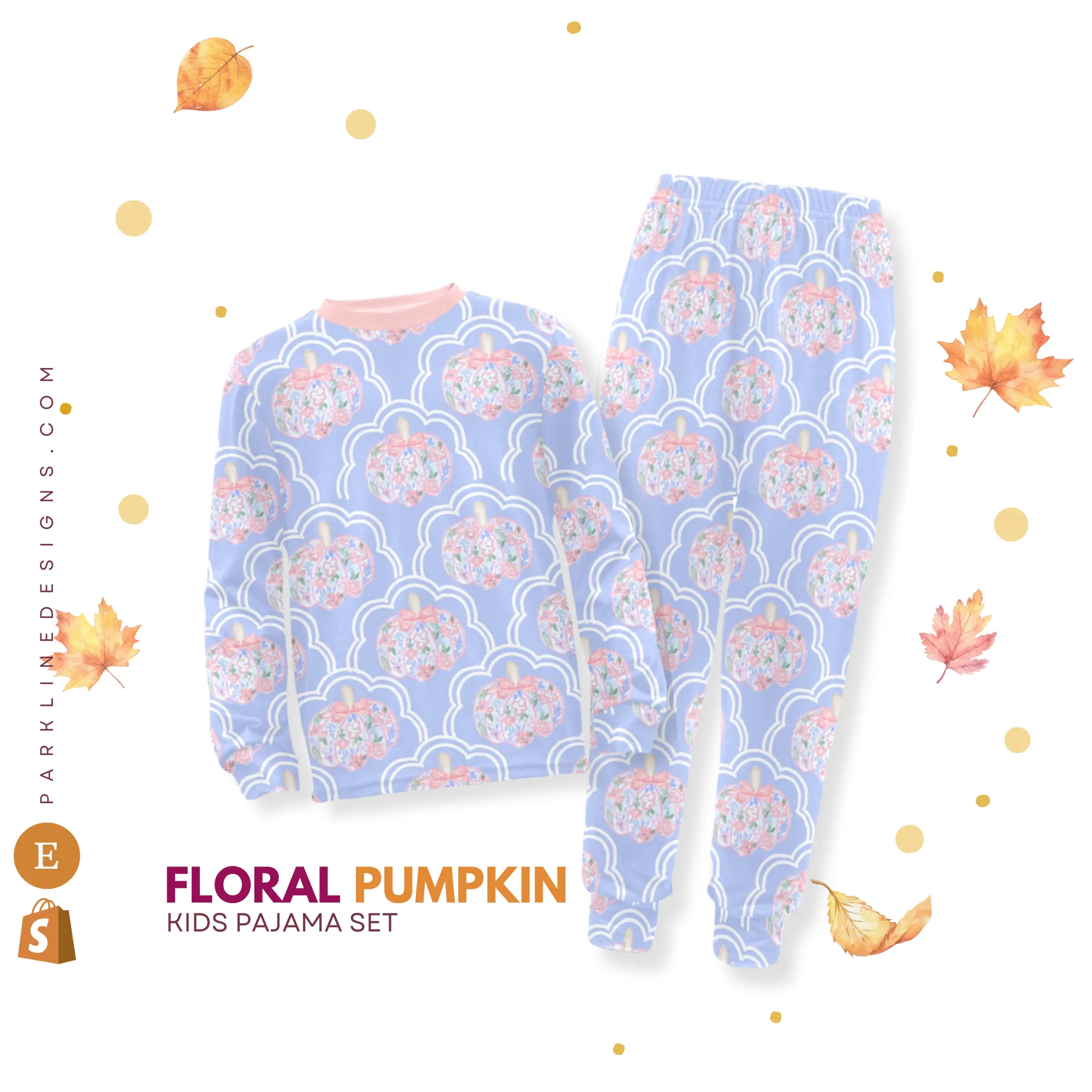 Pumpkin Patch | Pajama Set for Girls  | Whimsical & Cozy Sleepwear for Kids