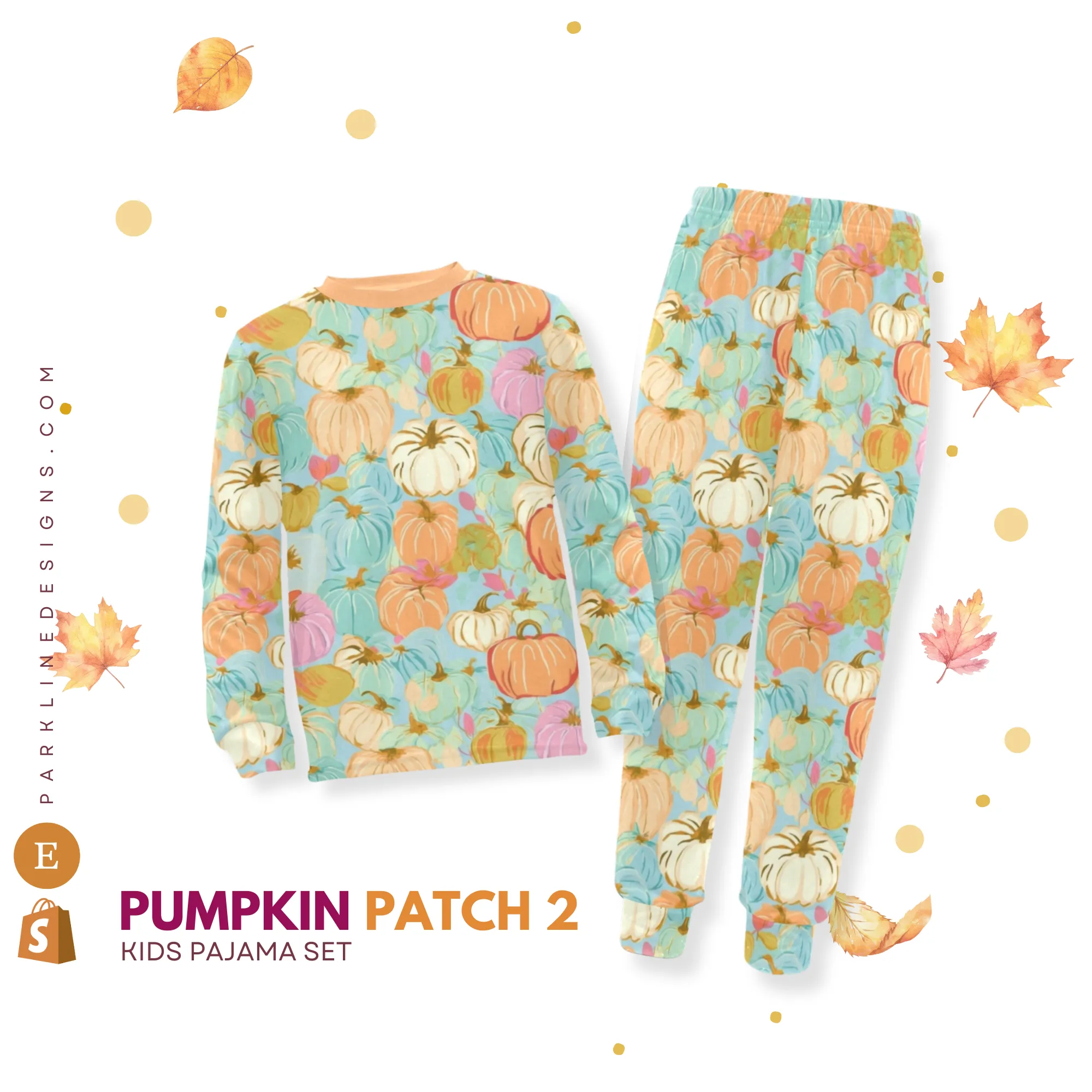 Pumpkin Patch | Pajama Set for Girls  | Whimsical & Cozy Sleepwear for Kids