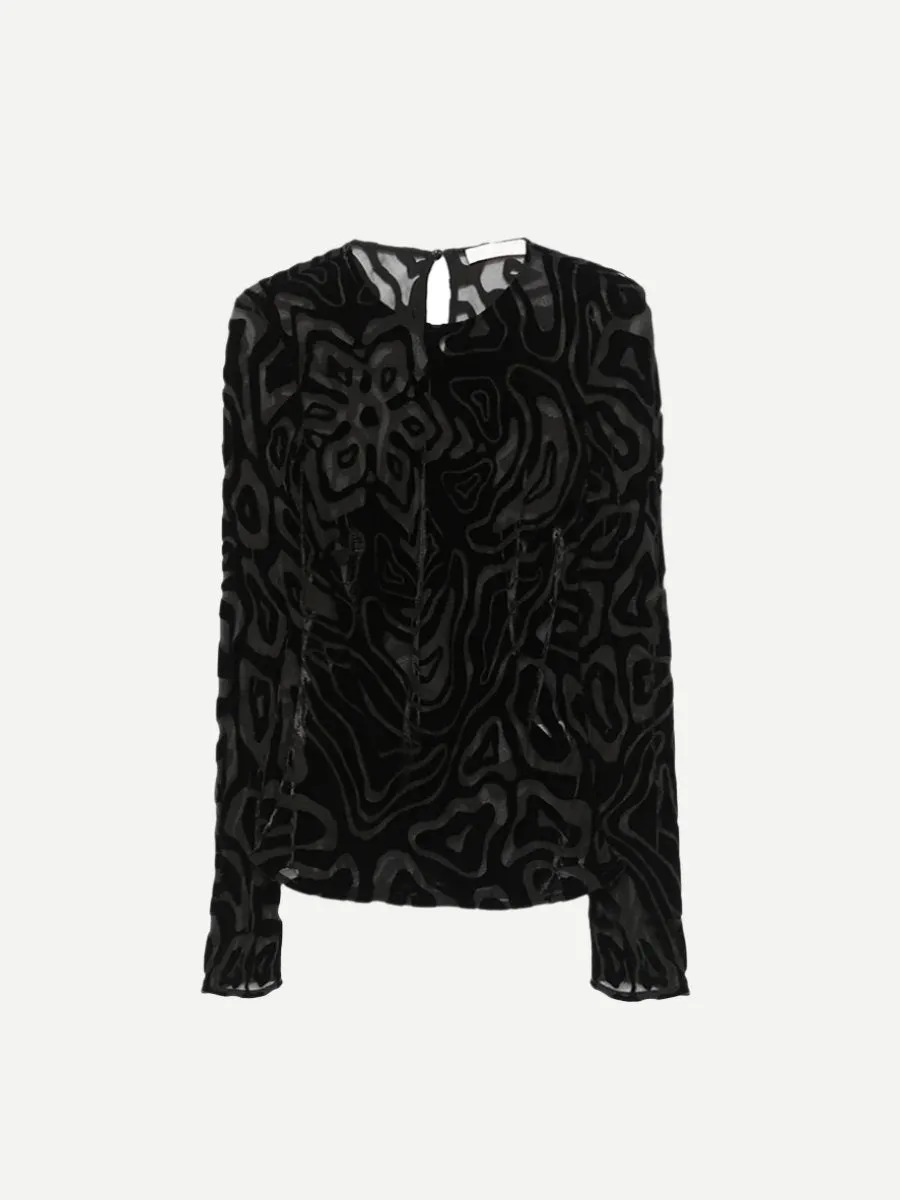 Quinn Blouse in Noir