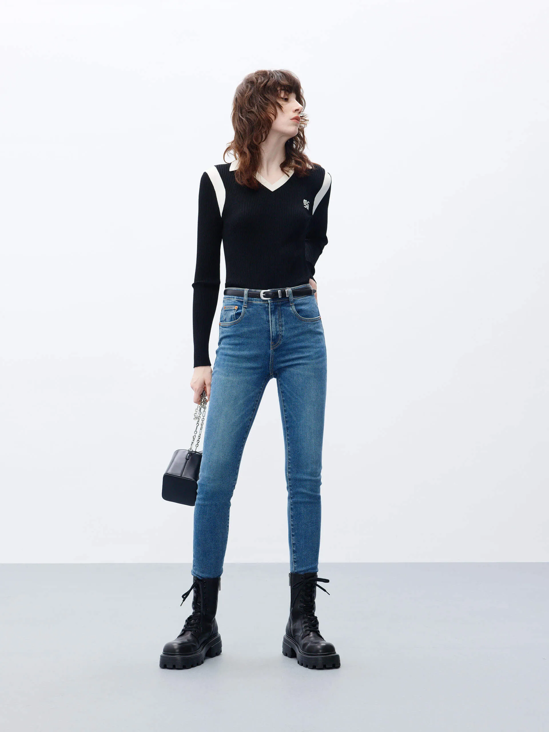 Skinny High Rise Jeans