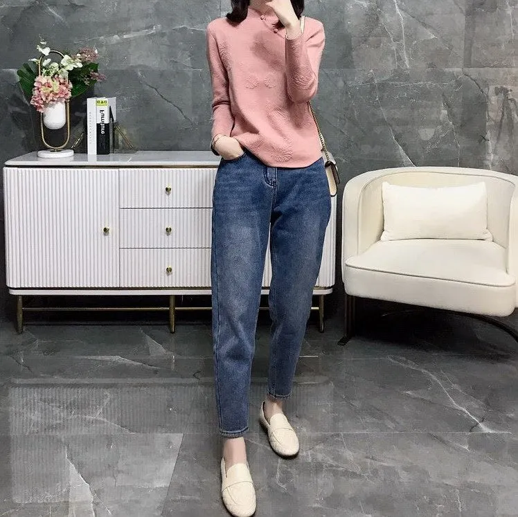 Vintage Chinese-style Ethnic Women's Bottoming Knitwear Sweater