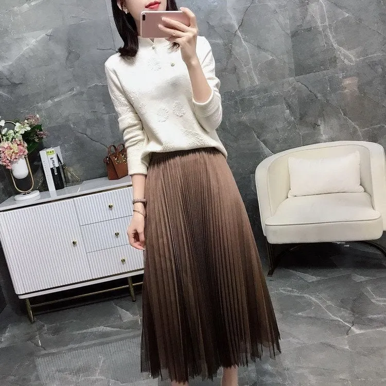 Vintage Chinese-style Ethnic Women's Bottoming Knitwear Sweater