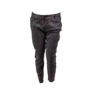 William Rast Women's Trendy Plus Size Coated Texture Jeans Black Brown Size 20W