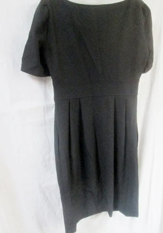 WOMENS MAGGY LONDON PETITES Mini Dress 4P BLACK Short Sleeve